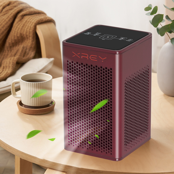 Indoor Whole House Wooden HEPA Air Purifier with Aromatherapy (Mahogany Finish) XR500-M-Aroma