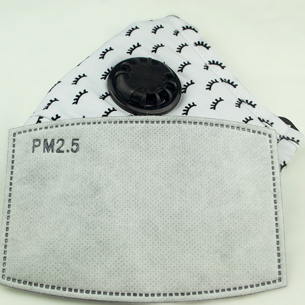 PM2.5 Protective Cloth Face Mask With Valve Filter