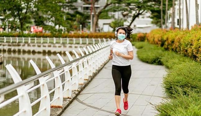 Exercising during COVID-19: Wearing masks while exercising can cause breathing difficulties