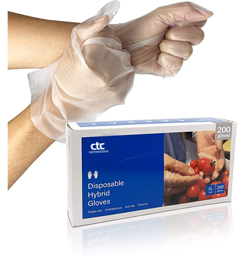 Disposable Degradabe  Plastic Gloves - Latex Free / Powder Free for Hand Protection / Food Handling