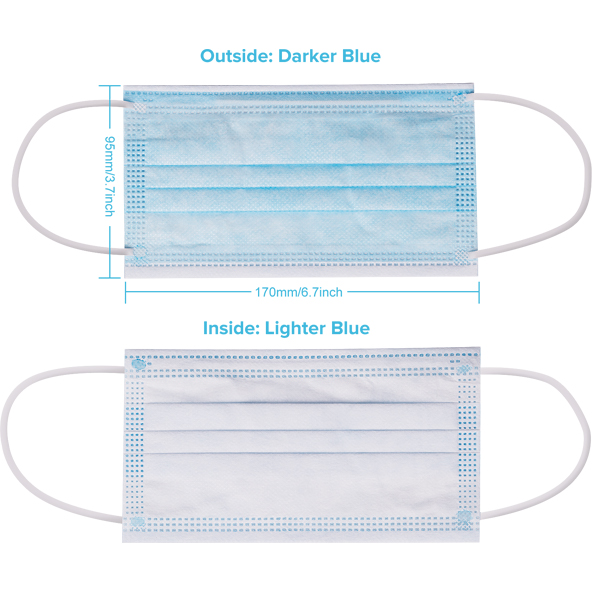 3-ply Blue Disposable Face Mask 3-ply Blue Disposable Face Mask