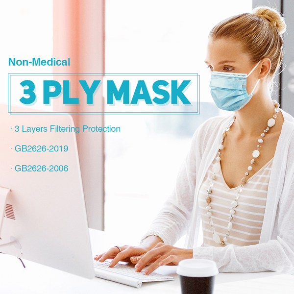 3-ply Blue Disposable Face Mask 3-ply Blue Disposable Face Mask
