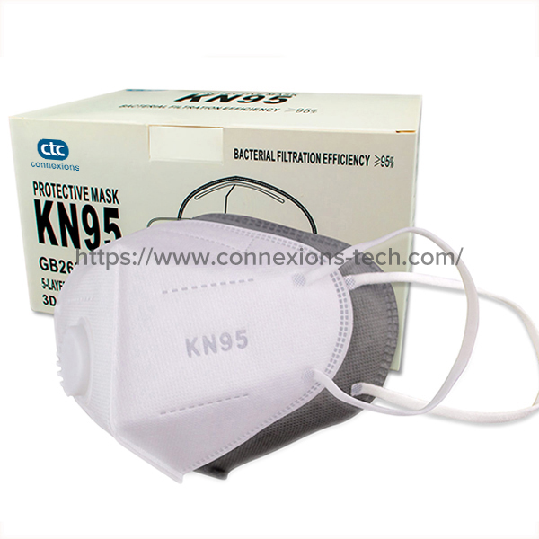 White KN95 Protective Face Mask
