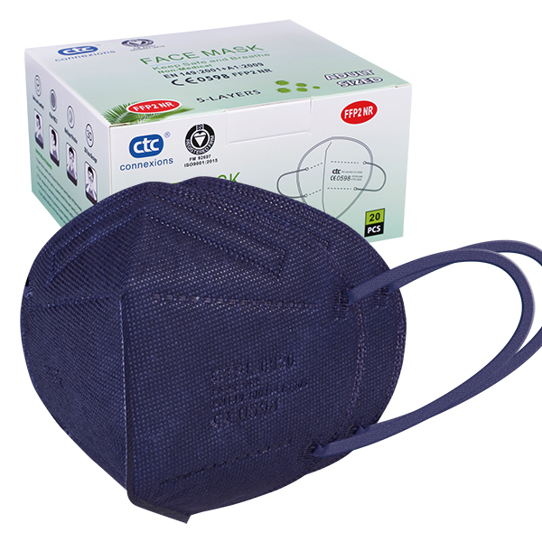 Navy Blue FFP2 Disposable Face Mask