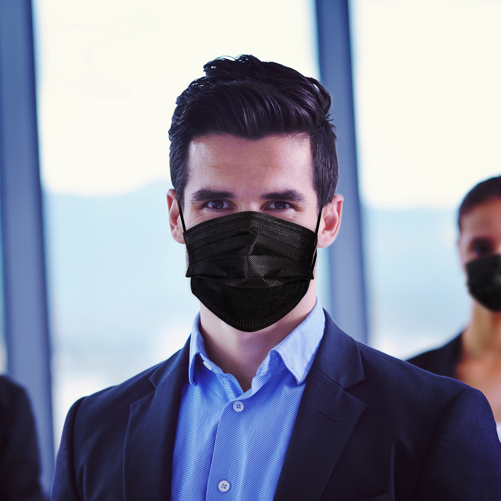 3ply Black Disposable Face Mask 3ply Black Disposable Face Mask
