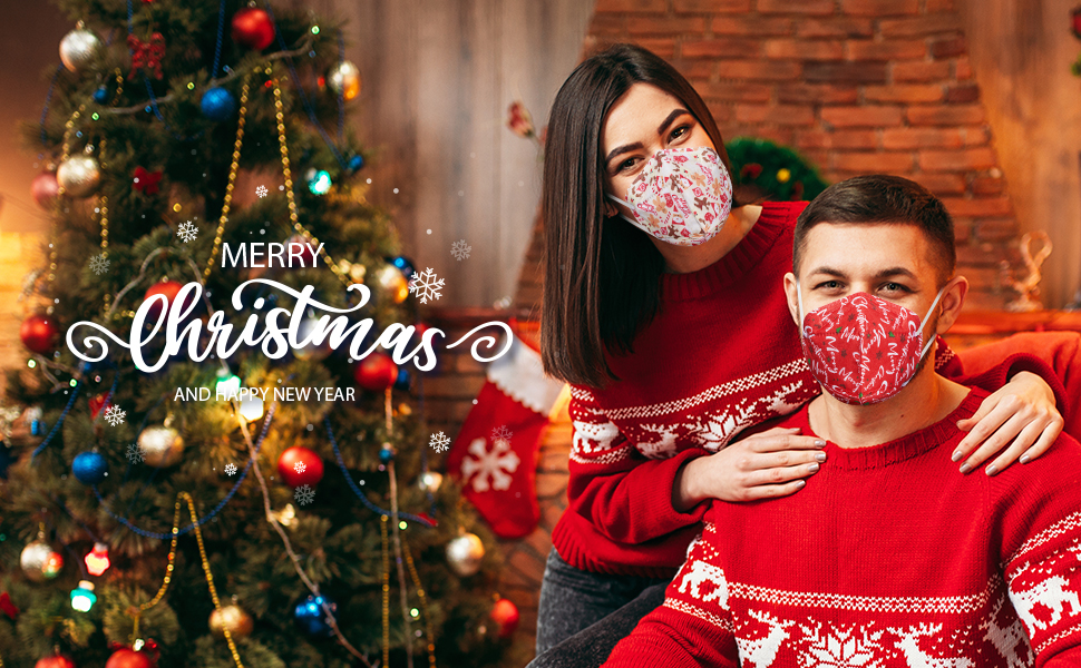 Christmas FFP2 Disposable 5-Layer Face Mask