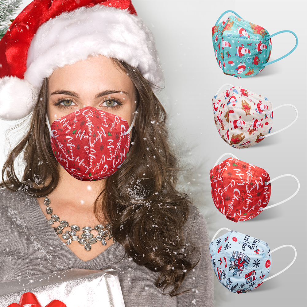 Christmas FFP2 Disposable 5-Layer Face Mask