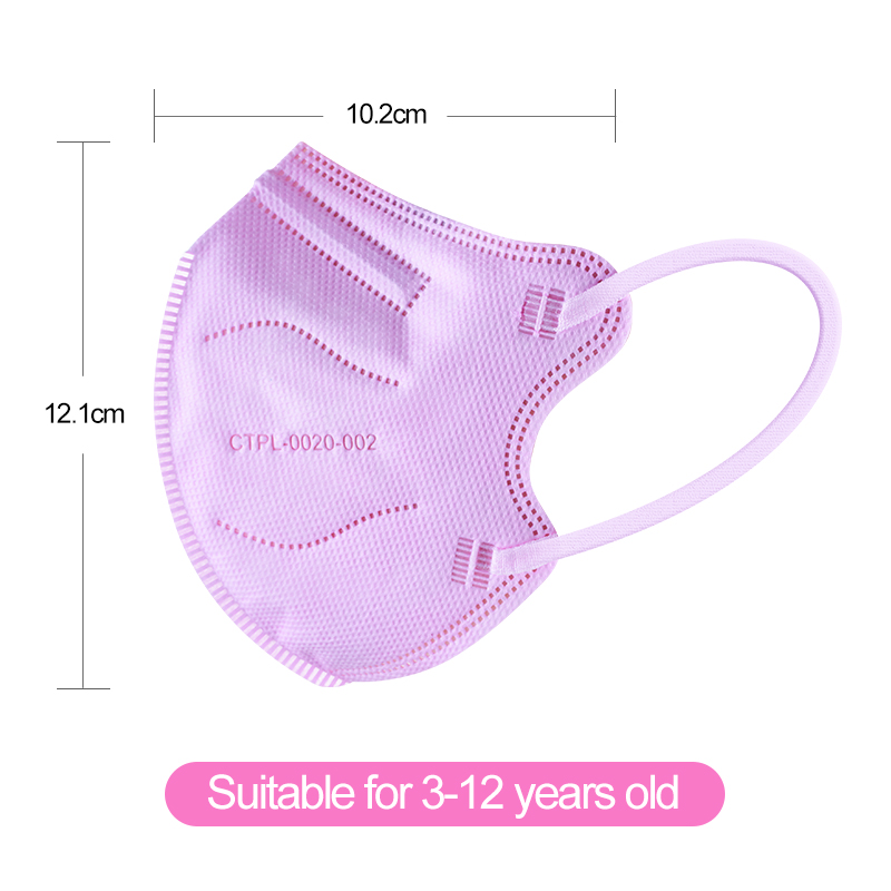 Children KN95 Protective Pink 3D Face Mask