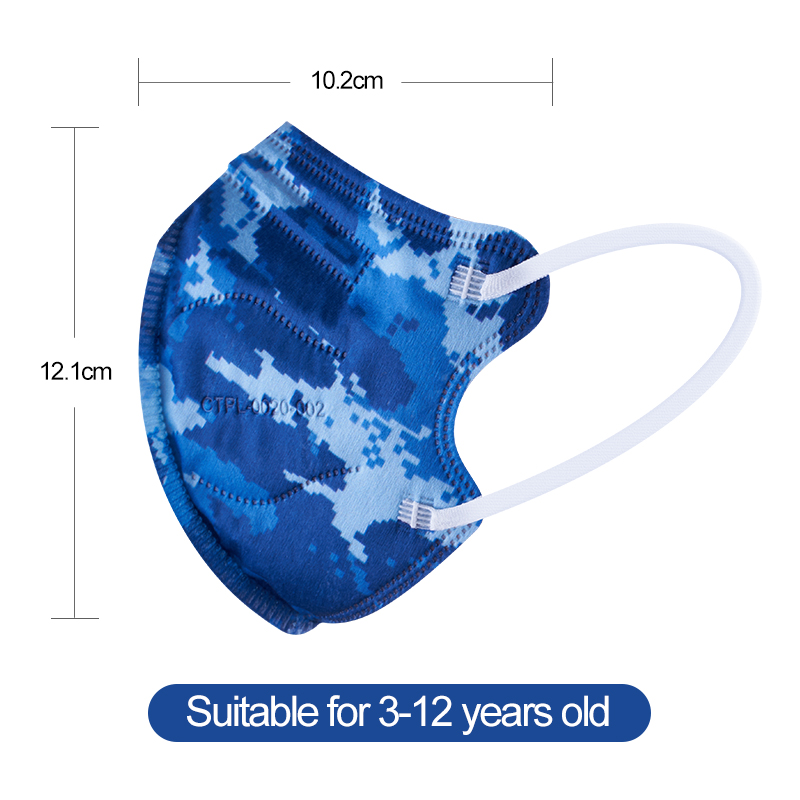 KN95 Protective Sky Blue 3D Face Mask for Children