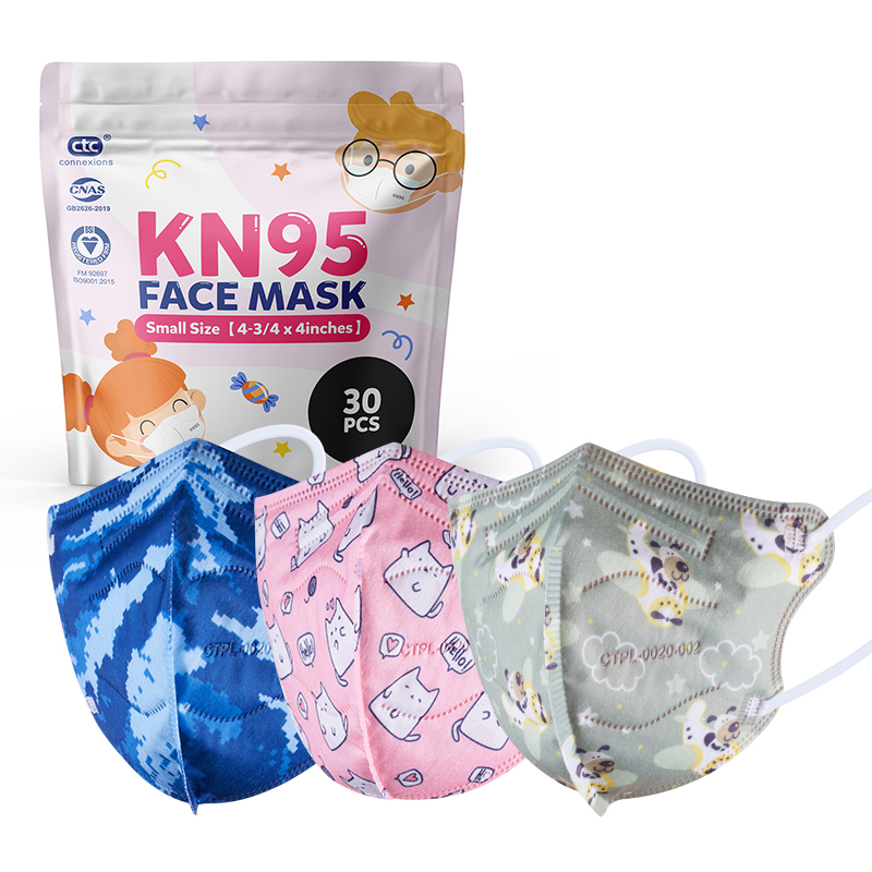 KN95 Protective Sky Blue 3D Face Mask for Children