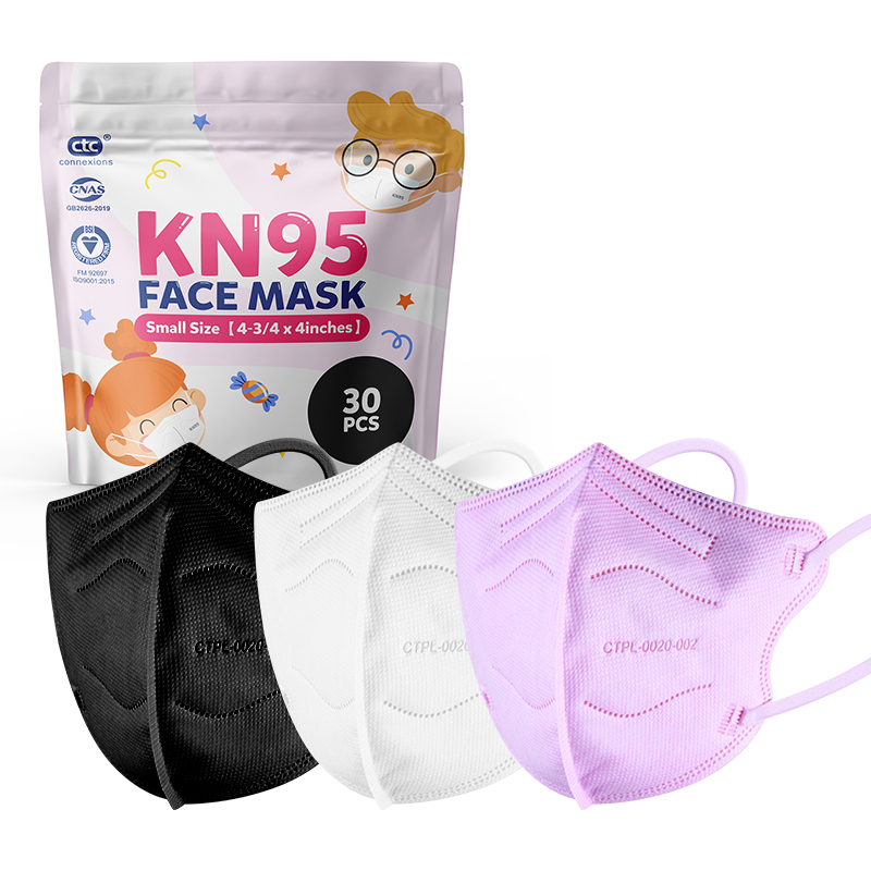Black KN95 3D Face Mask Kid Size
